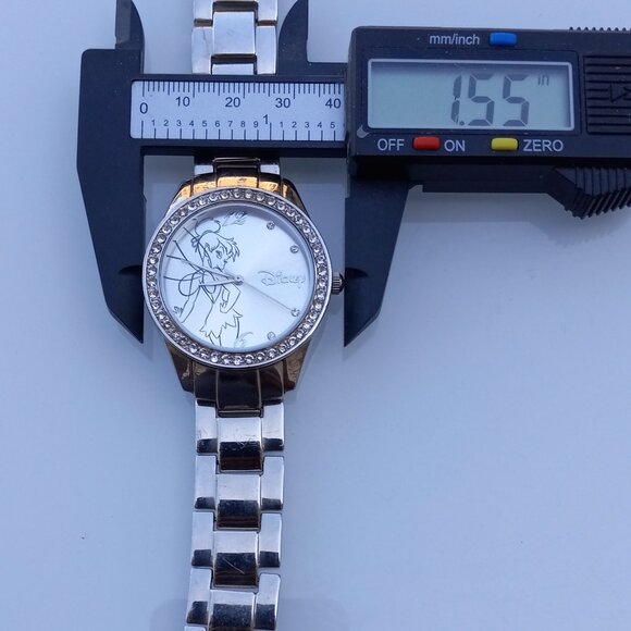 Disney Accutime Tinker Bell Silver Bling Bold Watch - Picture 13 of 13